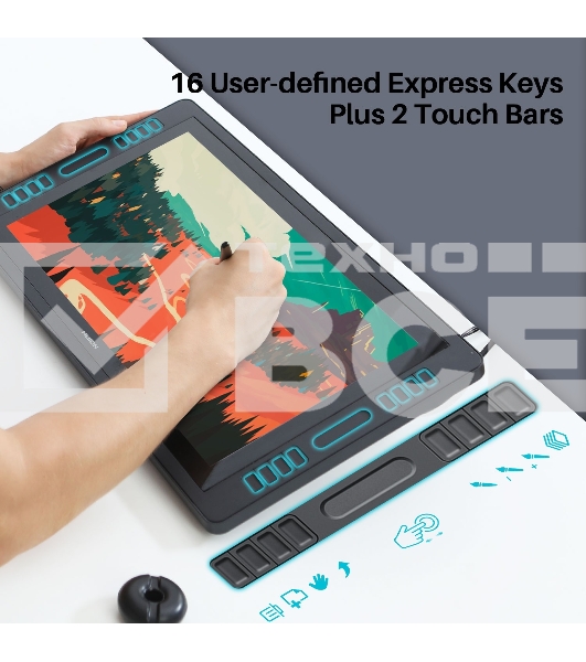 Графический монитор Huion Kamvas Pro 20 (2019), 19.5', 1920x1080, 8192 уровней, HDMI