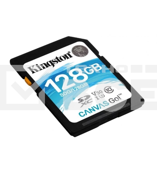 Карта памяти Kingston 128GB SDXC Canvas Go Plus 170R C10 UHS-I U3 V30 EAN: 740617301458