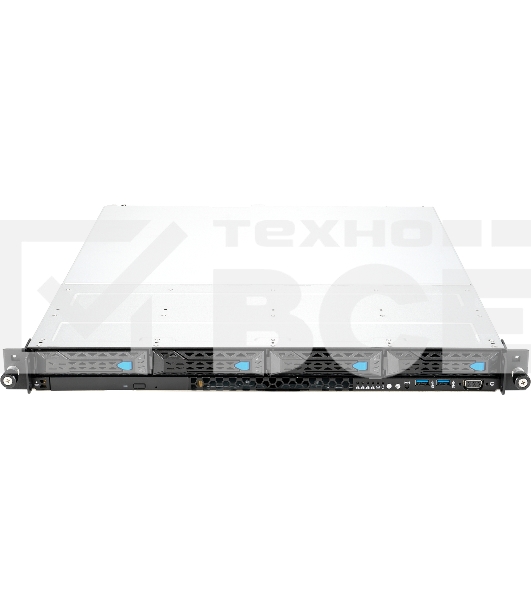 Платформа Asus RS300-E11-RS4 1U, LGA1200, 4xDDR4, 4x3.5 (1xSFF8643, 2xOcuLink on the backplane,), DVDRW, 2x1GbE, 1xM.2 SATA/PCIE 2280, optional ASMB10-iKVM, HDMI (from CPU), 2x450W