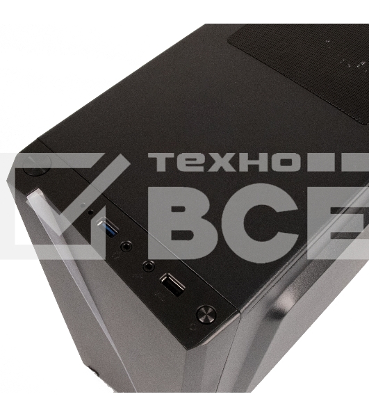 Компьютер IRU Home 520A5GE MT Ryzen 5 5600G/8Gb/SSD512Gb RGr/DOS/черный