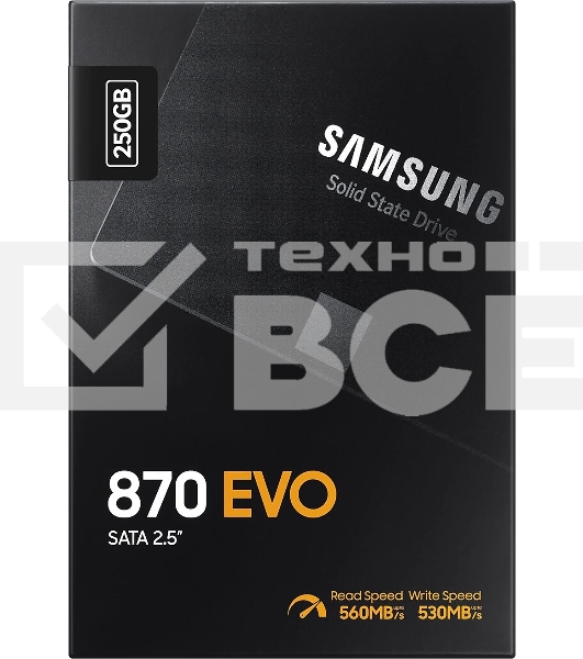 Накопитель SSD Samsung 870 EVO, 250GB, SATA III, 2.5