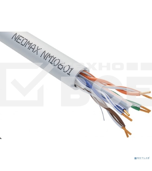 Кабель NEOMAX NM10601 Кабель UTP cat.6 4 пары (305 м) 0.57мм Taiwan