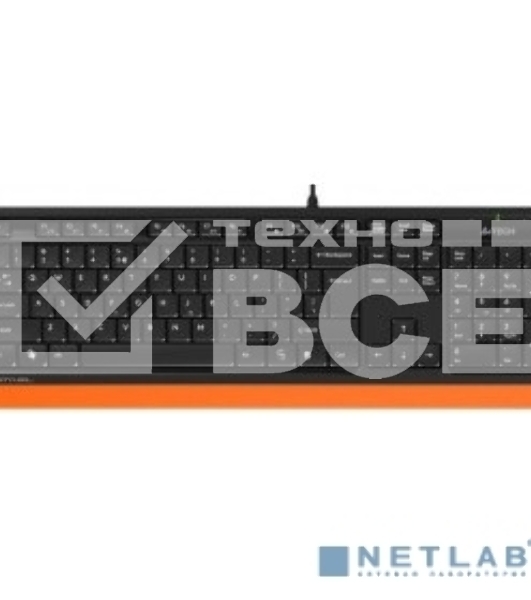 Клавиатура + мышь A4Tech Fstyler F1010 клав:черный/оранжевый мышь:черный/оранжевый USB Multimedia