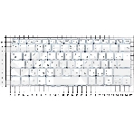 Клавиатура для ноутбука Lenovo Yoga Slim 7 Carbon 13ITL5, белая, фото2