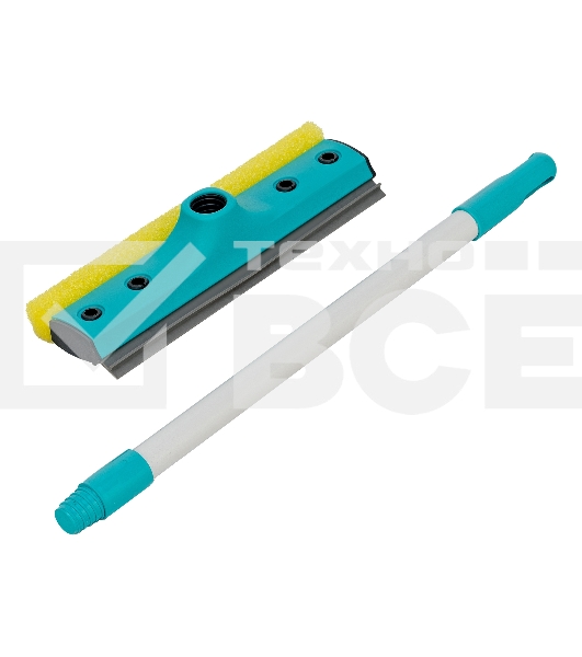 Щетка-окномойка с водосгоном, пластиковый черенок, 430х220 мм, Home Palisad