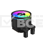 Система охлаждения PCCooler DA360 Pro ARGB BK (300W, 360mm, Black, ARGB/ Fans: 3x120mm, 75.8CFM, 33.7dBA, 2200RPM/ Pump height 57mm, 28dBA, 3000RPM, Rad thickness 27mm/ S: 1851, 1700, 1200, 20XX, 115X, AM5, AM4), фото2