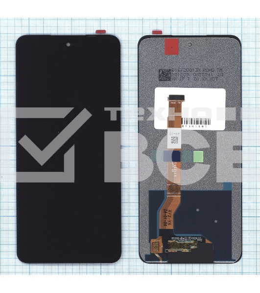 Дисплей для Realme 11 4G (RMX3636) в сборе с тачскрином черный orig lcd