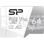 Флеш карта microSD 64Gb Silicon Power Superior Pro A2 microSDXC Class 10 UHS-I U3 Colorful 100/80 Mb/s, фото2