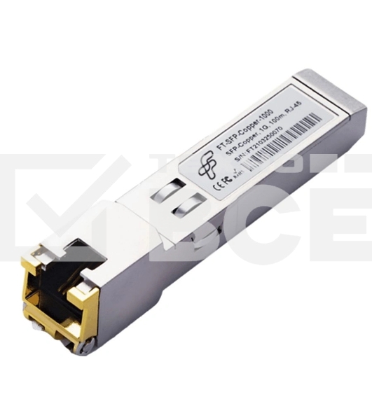 Модуль FiberTrade SFP модуль медный, RJ45, 1 Гбит/с