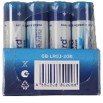 Батарейки щелочные/алкалиновые Gembird Gb-LR03-20B, тип AAA, 20шт, коробка, фото10