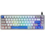 Клавиатура проводная Ritmix RKB-568BL Blue голубой-серый, фото7