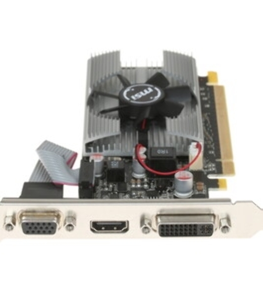 Видеокарта MSI N210-1GD3/LP NVIDIA GeForce 210 1024Mb 64 DDR3 460/800 DVIx1/CRTx1 Ret