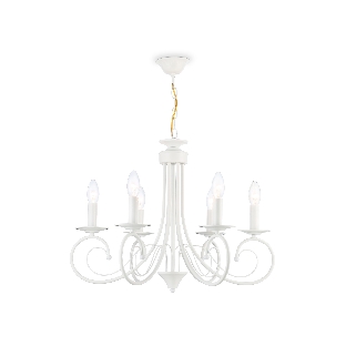 Светильник Ambrella light TR9611/6 WH белый E14/6 max 40W D560*650