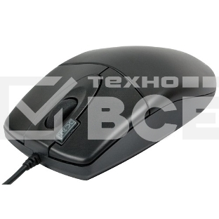 Мышь проводная A4Tech OP-620D черный, 1000 dpi, USB, кнопки - 4