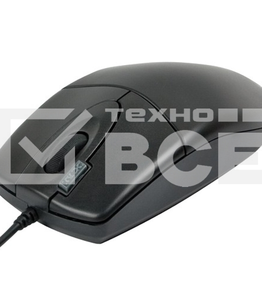 Мышь проводная A4Tech OP-620D черный, 1000 dpi, USB, кнопки - 4