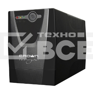 Источник бесперебойного питания Crown CMU-500X (480 ВА/240 Вт; Off-Line; 1 х Euro + 1 х IEC-320 резервным питанием и фильтрацией; 12V/4,5AH х 1; пластик)