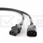 Кабель питания сист.блок-монитор Cablexpert PC-189-10, 3.0м, C13-C14, 6А, черный, с заземлением, фото2