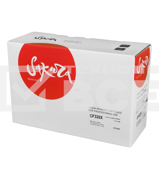 Картридж лазерный Sakura CF320X для HP Color LaserJet Enterprise M680dn, M680f, M680z, черный, 21 000 к.