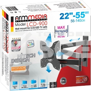 Кронштейн для телевизора Arm Media LCD-900 черный 22