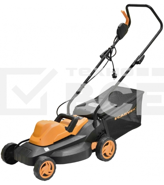 Газонокосилка CARVER LME-1437 эл. 1400Вт ширина 37см рег.высоты травосборник 35л