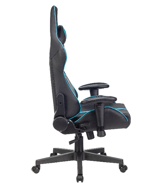 Кресло игровое A4Tech X7 GG-1200 черный/голубой искусственная кожа крестовина пластик