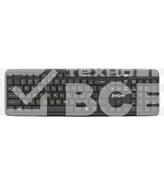 Комплект ExeGate EX287139RUS Professional Standard Combo MK120-OEM (клавиатура влагозащищенная 104кл. + мышь оптическая 1000dpi, 3 кнопки и колесо прокрутки; USB, длина кабелей 1.3м, черный, ОЕМ)