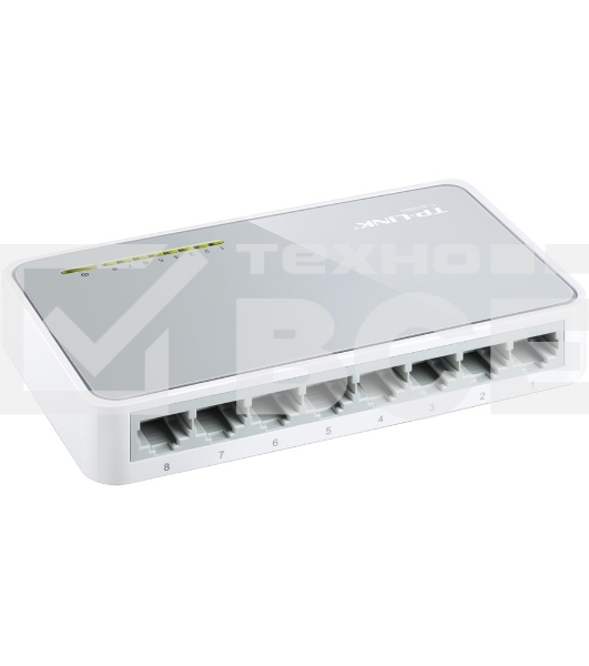 Коммутатор TP-Link SOHO TL-SF1008D Коммутатор 8-port 10/100M mini Desktop Switch, 8 10/100M RJ45 ports, Plastic case