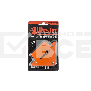Уголок магнитный для сварки WESTER WMC25829-002, углы45°, 90°, 135°, 11,5кг
