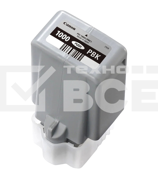 Картридж струйный Canon PFI-1000 PBK для IJ SFP PRO-1000 WFG. Фото черный. 80 мл.