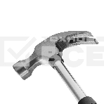 Молоток-гвоздодер Sparta 450 г, круглый боек, металлическая трубчатая обрезиненная рукоятка, фото4