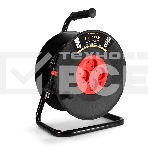 Удлинитель на катушке ExeGate industrial ECS-10-2-50 (4 евророзетки, IP20, 50м, защита от детей, защита от перегрузки, 2х1,0мм2, 10А/2.3кВт), фото2