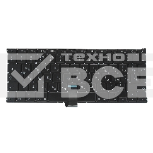 Клавиатура для ноутбука MacBook A1369 2011+ черная с подсветкой, большой ENTER