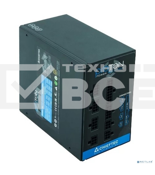 Блок питания Chieftec BDF-750C, 750Вт 80 PLUS Bronze, 140мм, модульный, черный