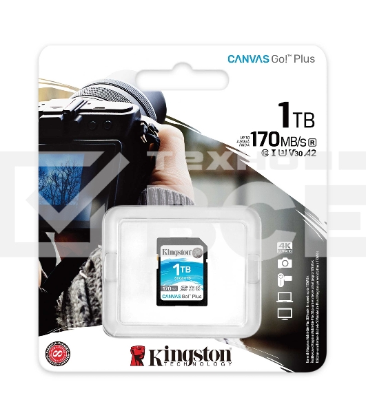 Карта памяти Kingston 1TB SDXC Canvas Go Plus 170R C10 UHS-I U3 V30/ Kingston 1TB SDXC Canvas Go Plus 170R C10 UHS-I U3 V30