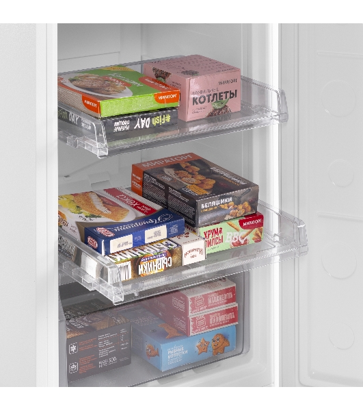 Морозильная камера Maunfeld MFFR116NFW, белый, 122л, 5 ящиков, 1 полка