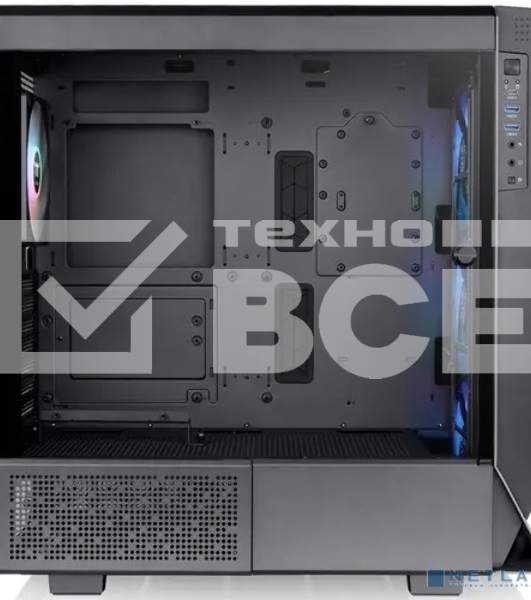 Компьютерный корпус Thermaltake Ceres 500 TG ARGB черный без БП ATX 4x140mm 2xUSB3.0 1xUSB3.1 audio bott PSU