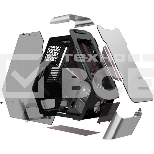 Компьютерный корпус JONSBO TR03-G Silver без БП, боковая панель из закаленного стекла, mini-ITX, micro-ATX, ATX, серебристый