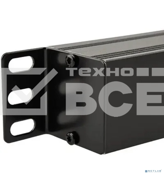 Блок распределения питания Rexant для 19' шкафов, горизонтальный, 6 розеток СЕЕ 7/4, 16A, автомат защиты, алюм корп, шнур 2м, вилка СЕЕ 7/7