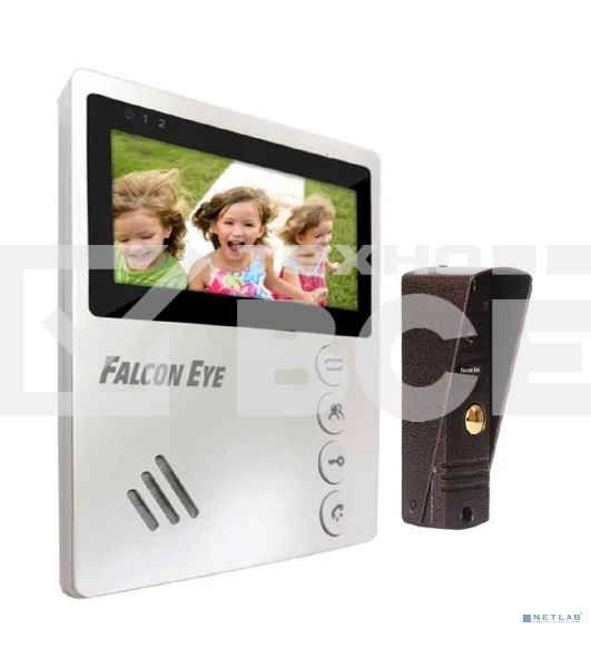 Комплект видеодомофона KIT- VISTA дисплей 4' TFT; механические кнопки; подключение до 2-х вызывных панелей; OSD меню; питание AC 220В (встроенный БП)