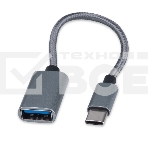 Кабель-переходник USB2.0 OTG Cablexpert A-OTG-CMAF2-02, Type-C(M)/AF, алюминий+нейлон.оплетка, 0.15м, пакет, фото5