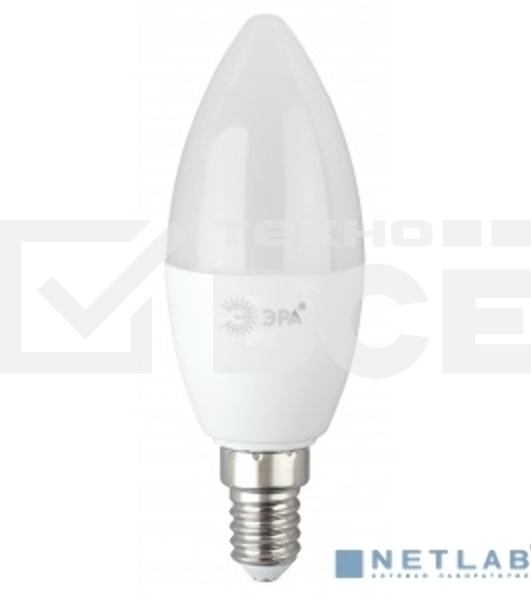Лампа светодиодная ЭРА ECO LED B35-10W-865-E14 R (диод свеча 10Вт холодн. E14) (10/100/3500)