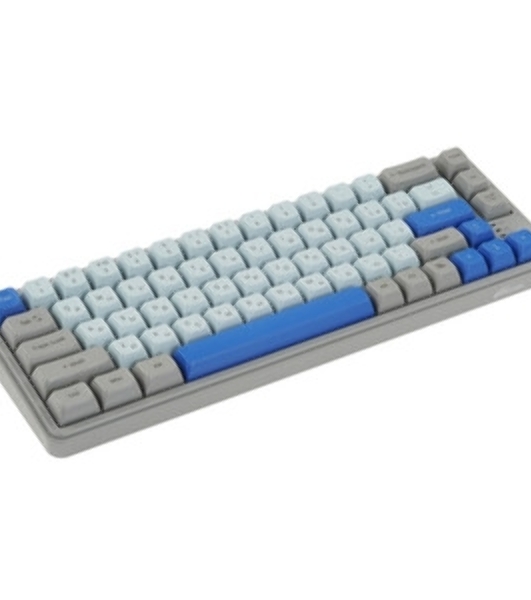 Клавиатура проводная Ritmix RKB-568BL Blue голубой-серый