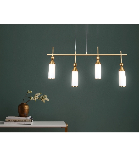 Светильник Ambrella light LH55274/4 BS/FR латунь/белый матовый E14*4 max 40W 845*65*1150
