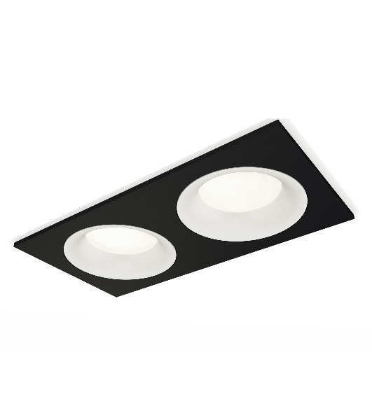 Комплект встраиваемого светильника Ambrella light XC7636001 SBK/SWH черный песок/белый песок MR16 GU5.3 (C7636, N7010)
