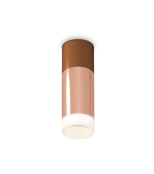 Светильник Ambrella Light XS6326062 PPG/SCF/FR золото розовое полированное/кофе песок/белый матовый MR16 GU5.3