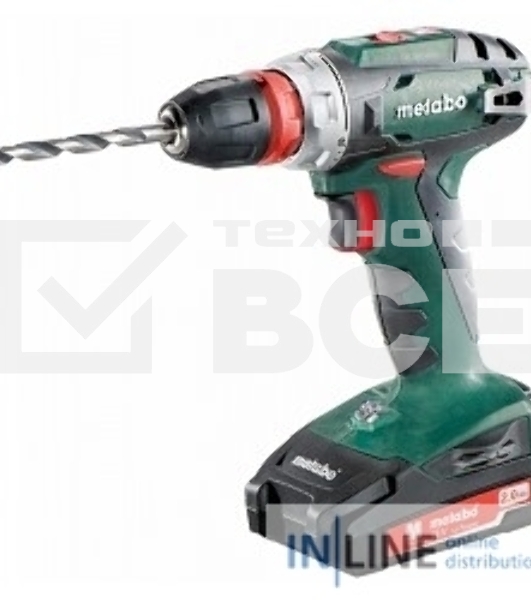 Дрель-шуруповерт Metabo BS 18 Quick 602217500, Аккумуляторный, 18В, 2 АКБ, Кейс