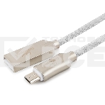 Кабель USB 2.0 Cablexpert CC-P-mUSB02W-1.8M, AM/microB, серия Platinum, длина 1.8м, белый, блистер, фото4