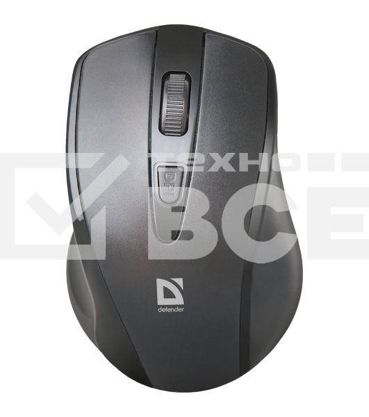 Мышь беспроводная Defender Datum MM-265 черный, 1600 dpi, радиоканал, USB, кнопки - 4