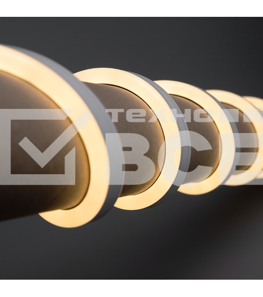 Гибкий неон LED SMD 8х16 мм, двухсторонний, теплый  белый, 120 LED/м, 5 м