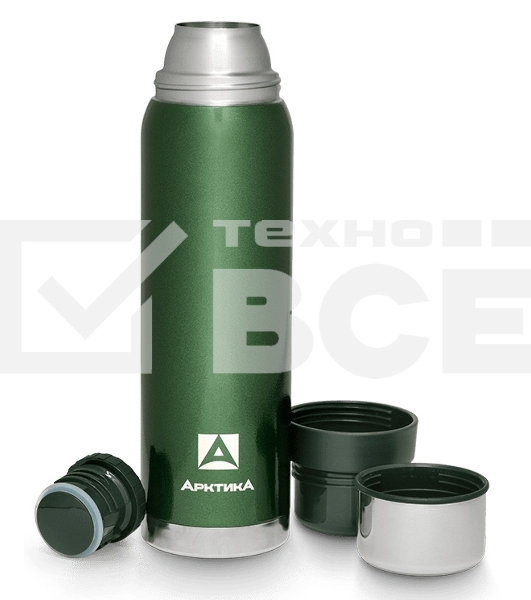 Термос Арктика бытовой, вакуумный (для напитков) 750 мл, 106-750 (зеленый) (уп-ка 6 шт)